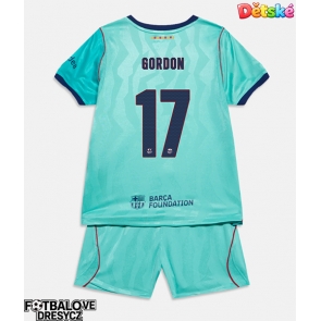 Barcelona Anthony Gordon #17 Dětské Alternativní dres komplet 2026-27 Krátký Rukáv (+ trenýrky)